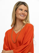 Diffusion.ie Sweater One Size Livia Sweater in Burnt Orange