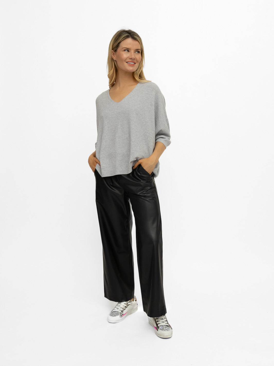 Diffusion.ie Sweater One Size Livia Sweater in Soft Grey
