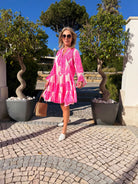 Dream Dress Lobster Dress In Emperor Neon Pink