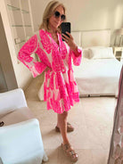 Dream Dress Lobster Dress In Emperor Neon Pink