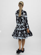 Dream Dresses Dress Lobster Cotton Short Dress In Black Print