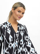 Dream Dresses Dress Lobster Cotton Short Dress In Black Print