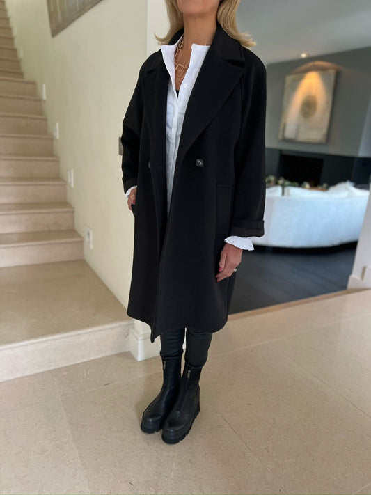Imperial Italy Coat Imperial Italy 3/4 Length Coat in Black