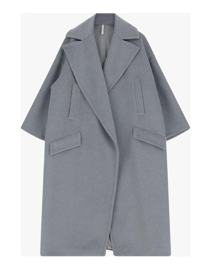 Imperial Italy Coat One Size Imperial Italy Oversize Coat in Grey