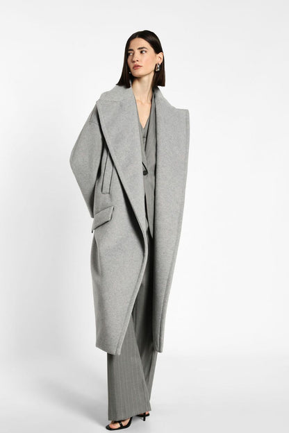 Imperial Italy Coat One Size Imperial Italy Oversize Coat in Grey