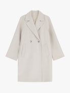 Italian Collection Coat One Size Kelly ¾ Length Coat in Cream