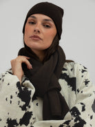 Italian Collection Scarf One Size Brown Scarf