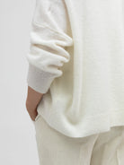 Italian Collection Sweater One Size Stella Sweater in Winter White