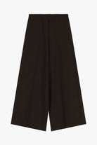 Italian Collection Trousers Palazzo Trousers High Waist Wide Leg in Chocolate Brown