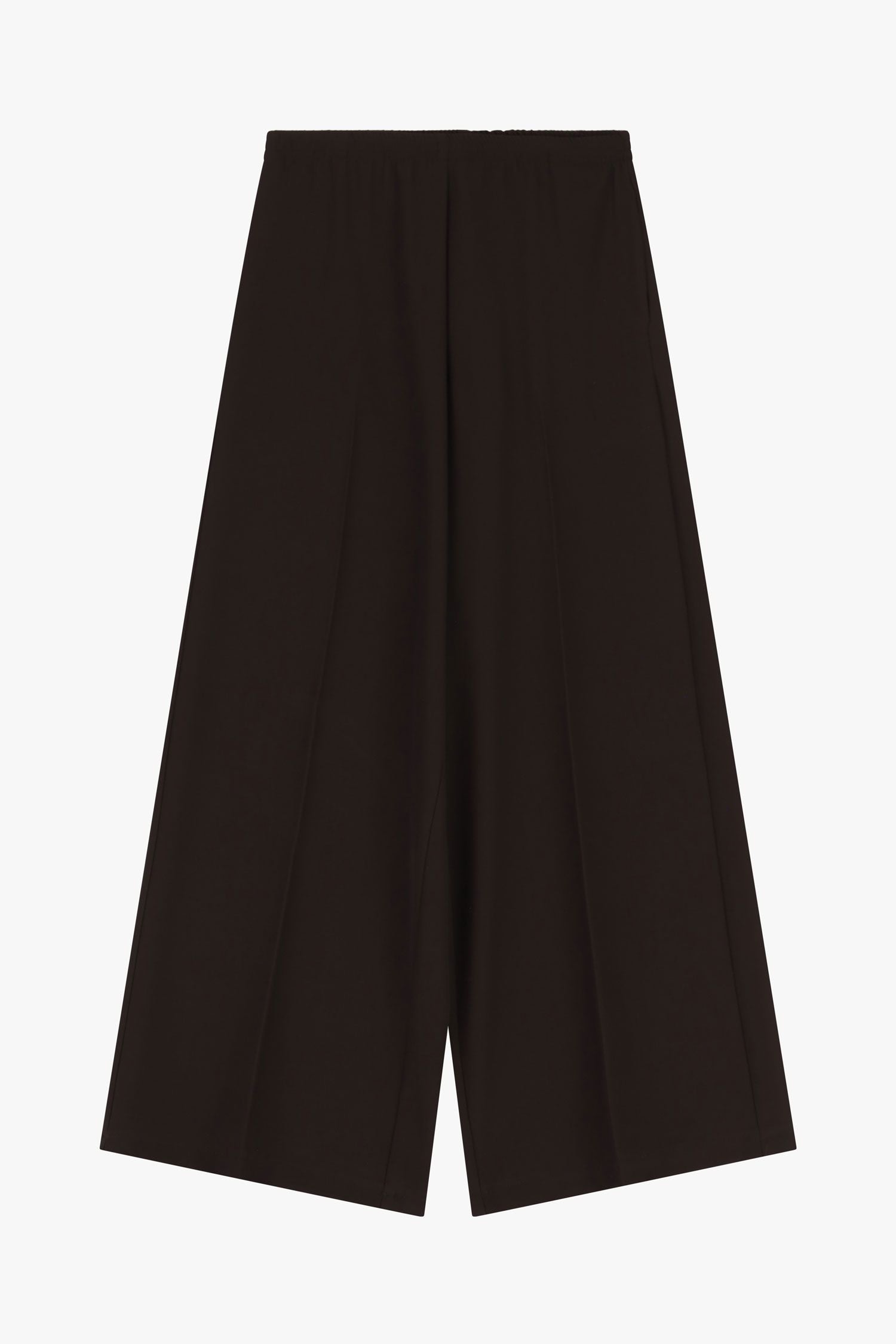 Italian Collection Trousers Palazzo Trousers High Waist Wide Leg in Chocolate Brown