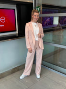 Italian Collection Trousers Soft Tailored Trousers In Dusty Pink From The Italian Collection