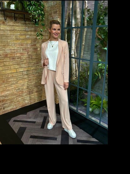 Italian Collection Trousers Soft Tailored Trousers In Dusty Pink From The Italian Collection