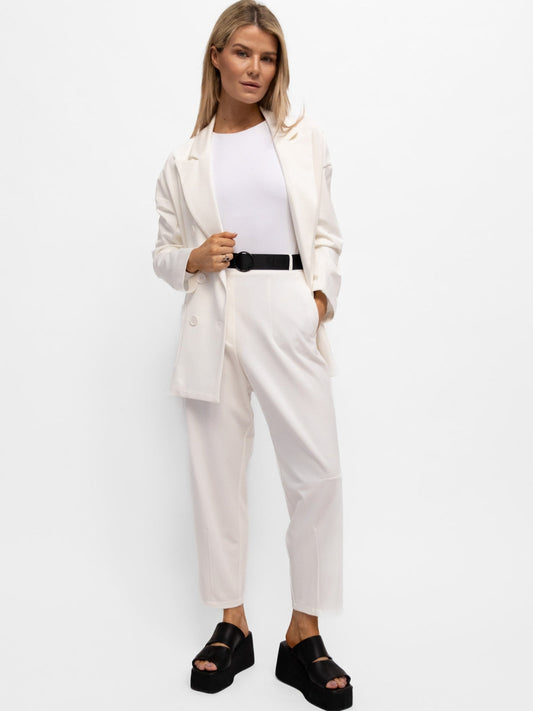 Italian Collection Trousers The Italian Collection Travel Trousers in White