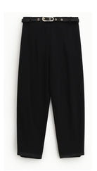 Italian Collection Trousers Travel Pants in Black