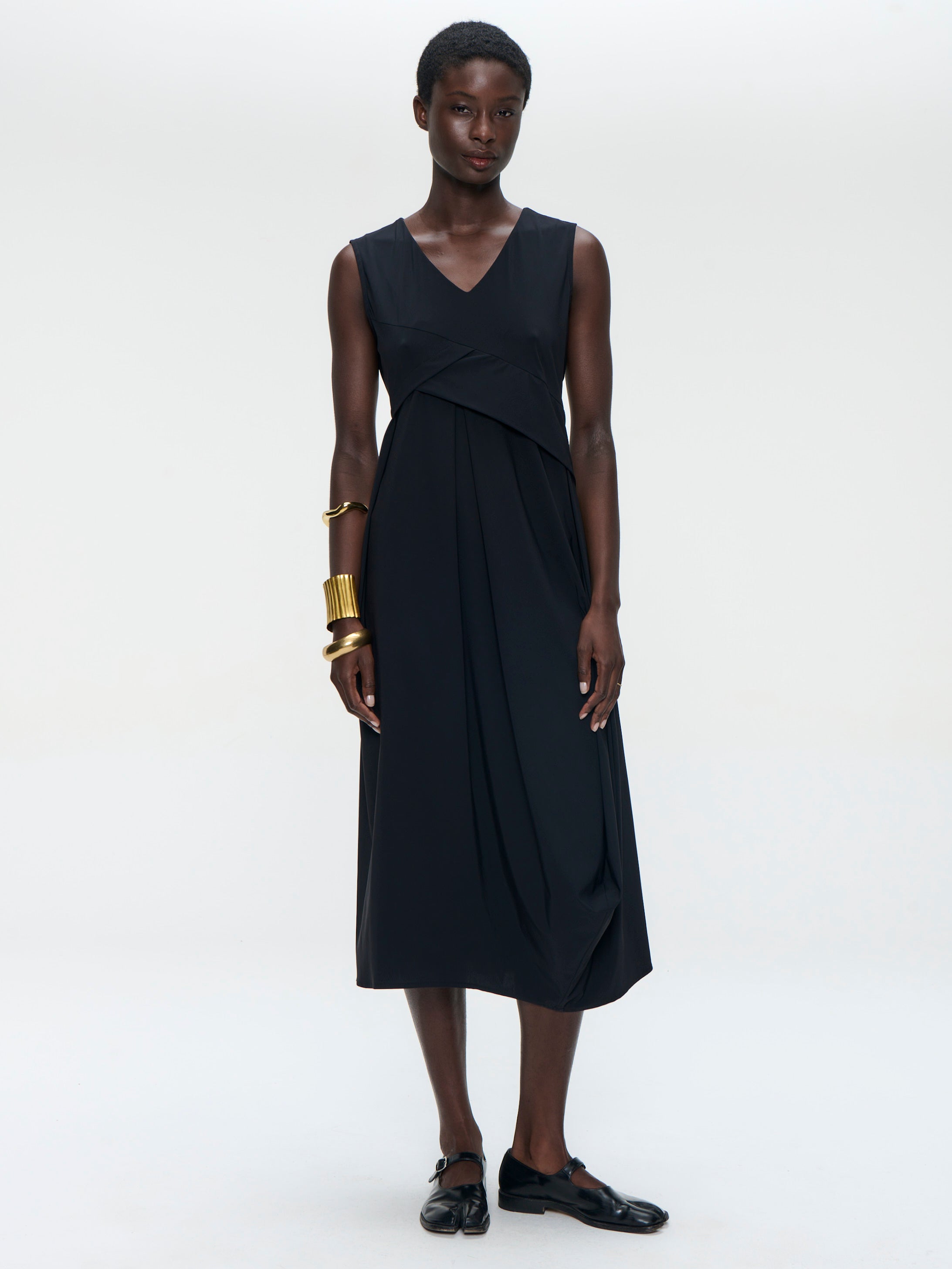 Jane Lushka Dress Almi Dress Technical Jersey in Black