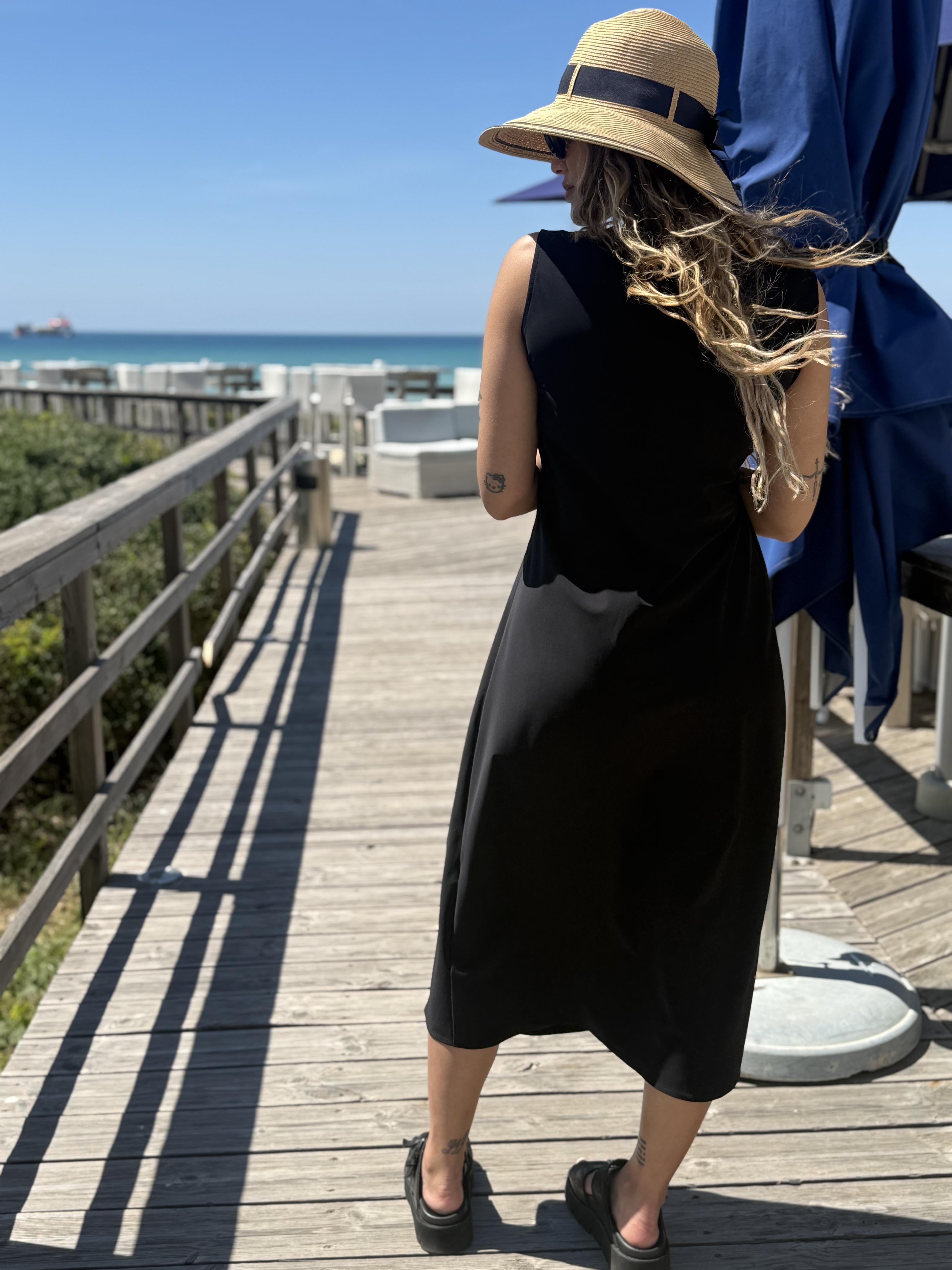 Jane Lushka Dress Almi Dress Technical Jersey in Black