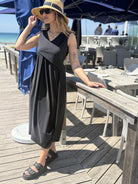 Jane Lushka Dress Almi Dress Technical Jersey in Black