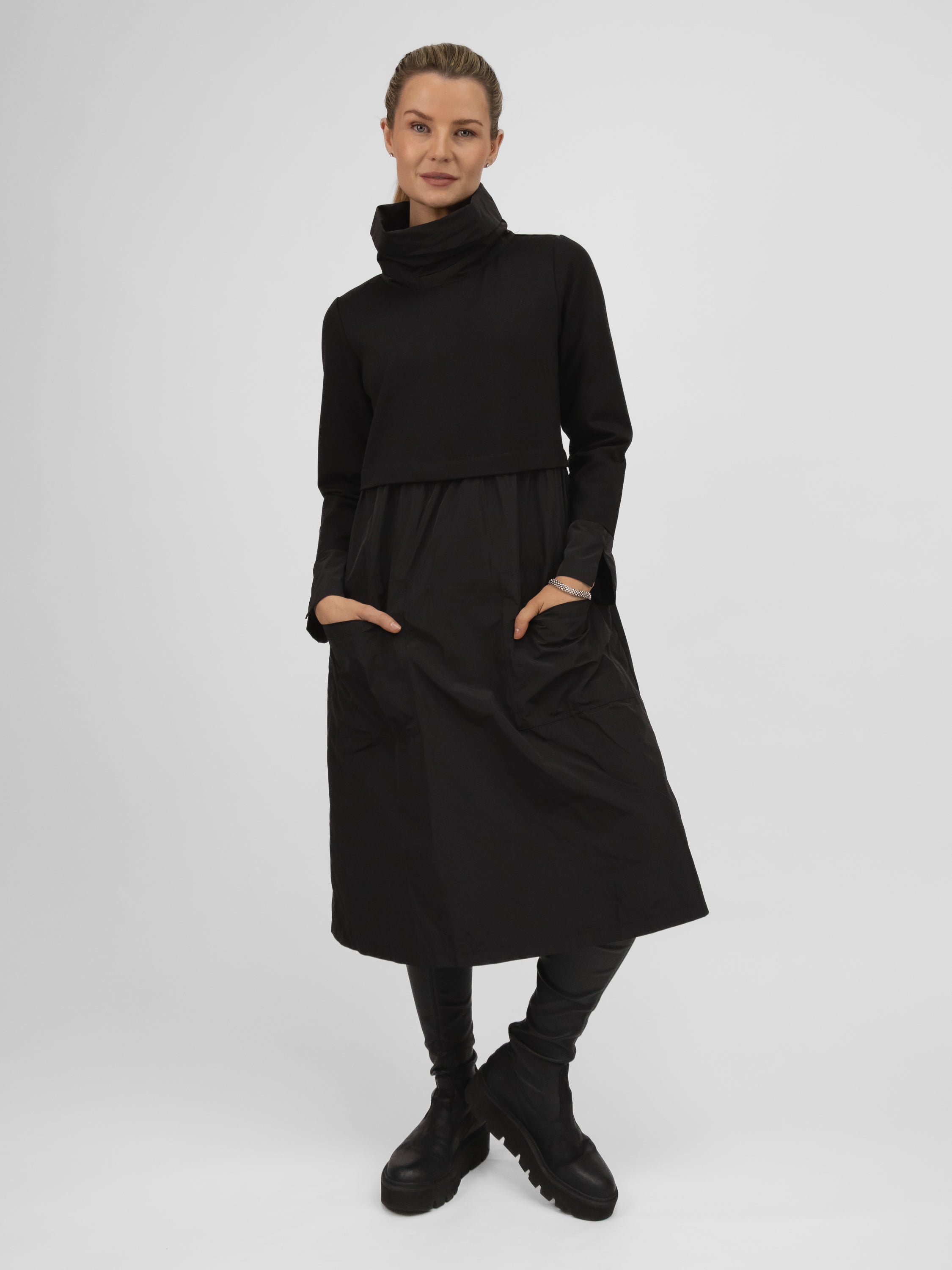 Jane Lushka Dress Ester Taffeta Dress in Black