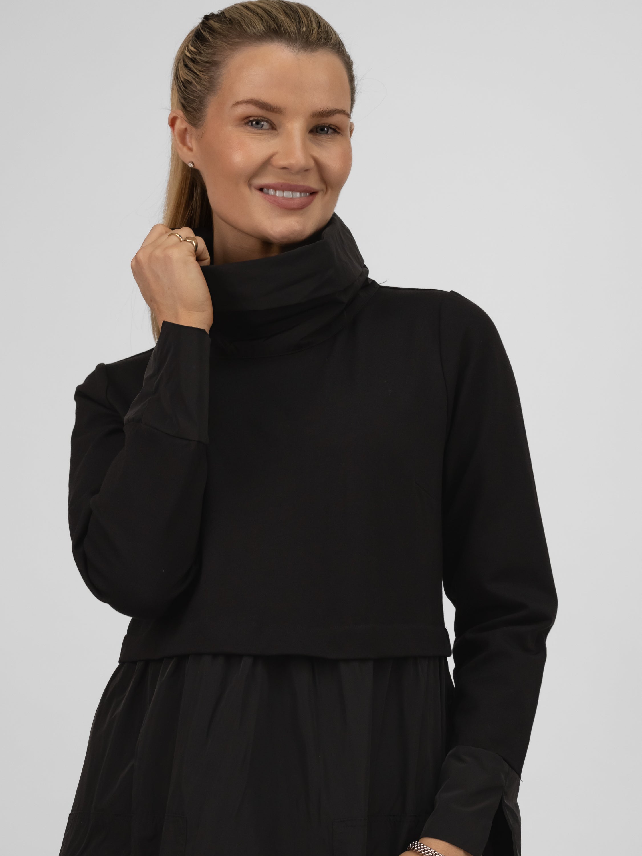Jane Lushka Dress Ester Taffeta Dress in Black
