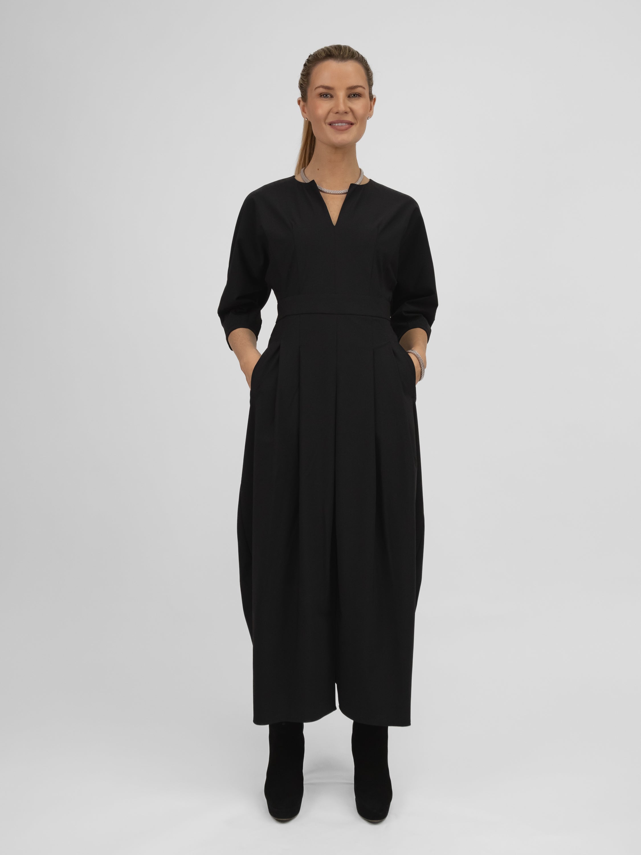 Jane Lushka Dress Gaara Dress Technical Jersey in Black
