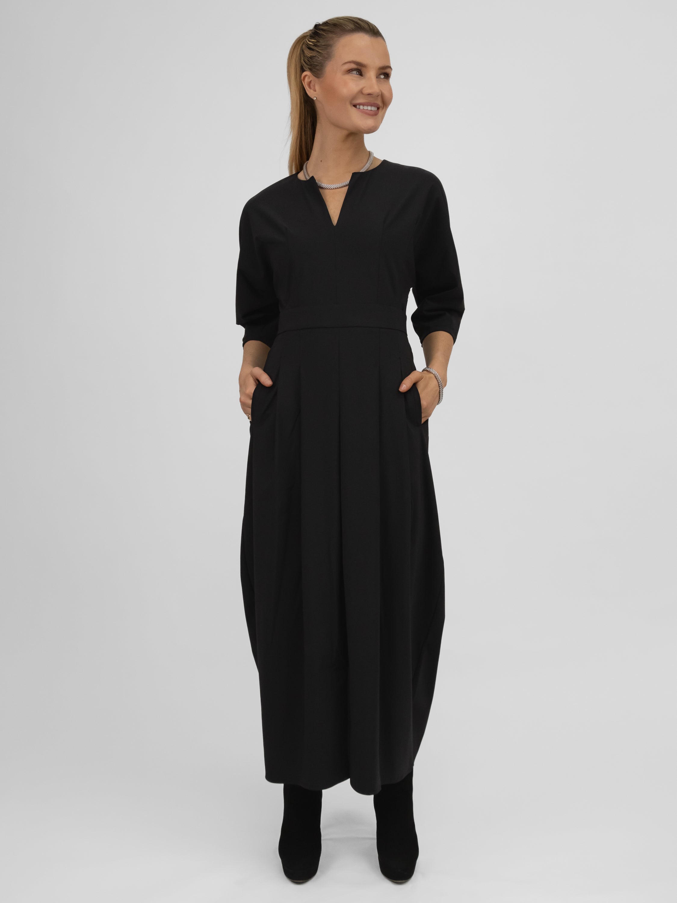 Jane Lushka Dress Gaara Dress Technical Jersey in Black