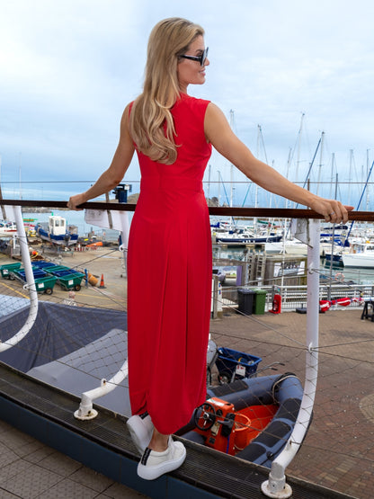 Jane Lushka Dress Jackie Sleeveless Structured Dress In Red From Jane Lushka
