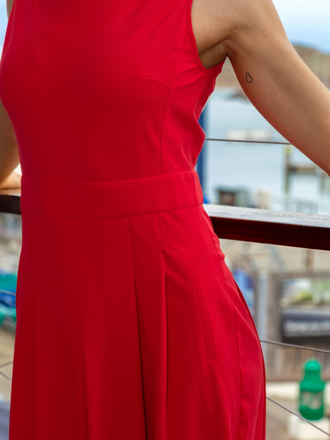 Jane Lushka Dress Jackie Sleeveless Structured Dress In Red From Jane Lushka