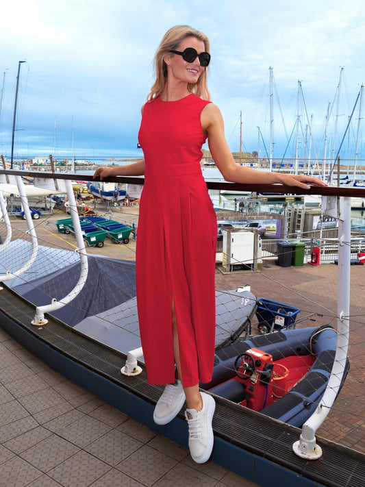 Jane Lushka Dress Jackie Sleeveless Structured Dress In Red From Jane Lushka