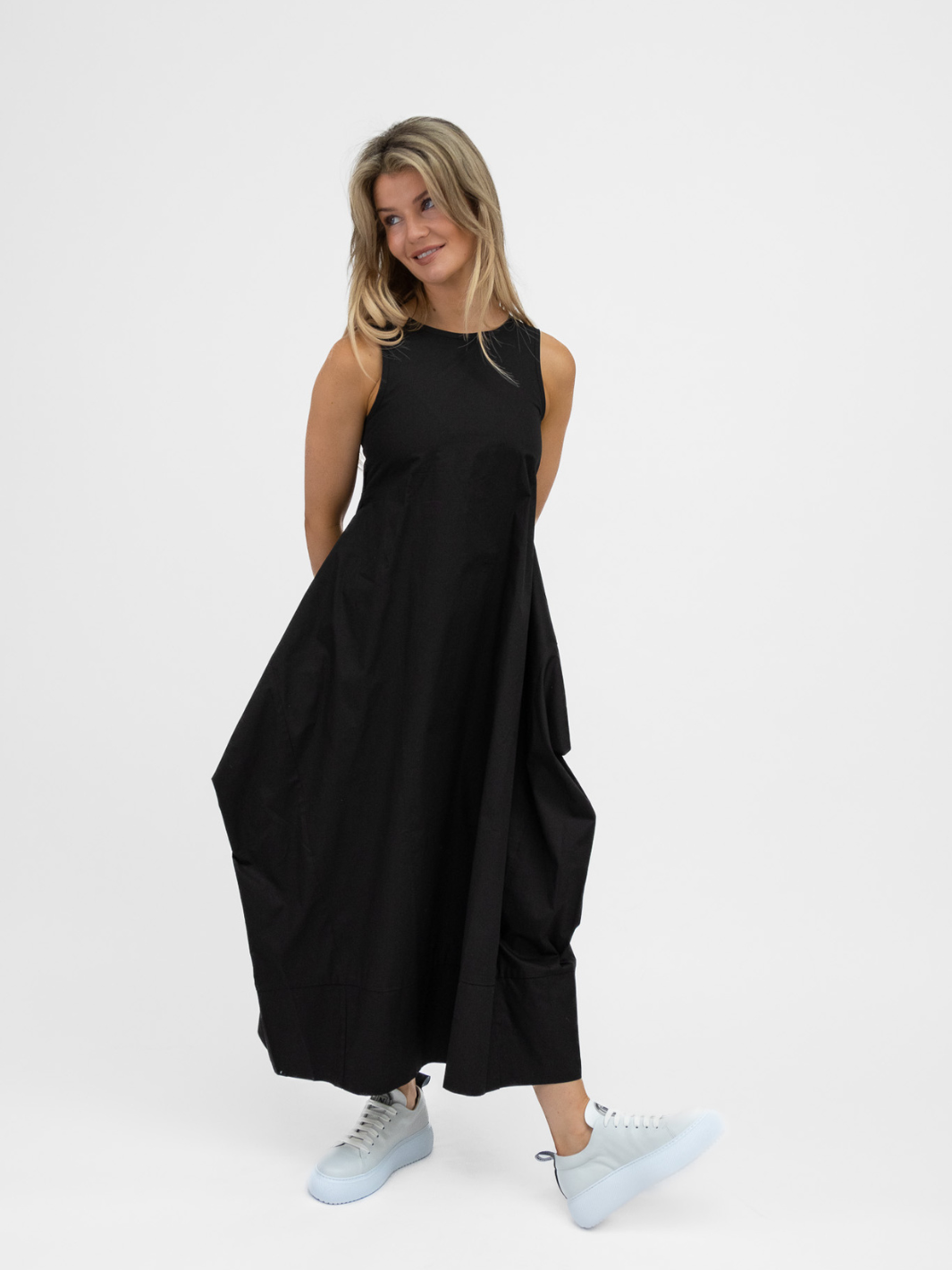 Jane Lushka Dress Poplin Dress In Black From Jane Lushka