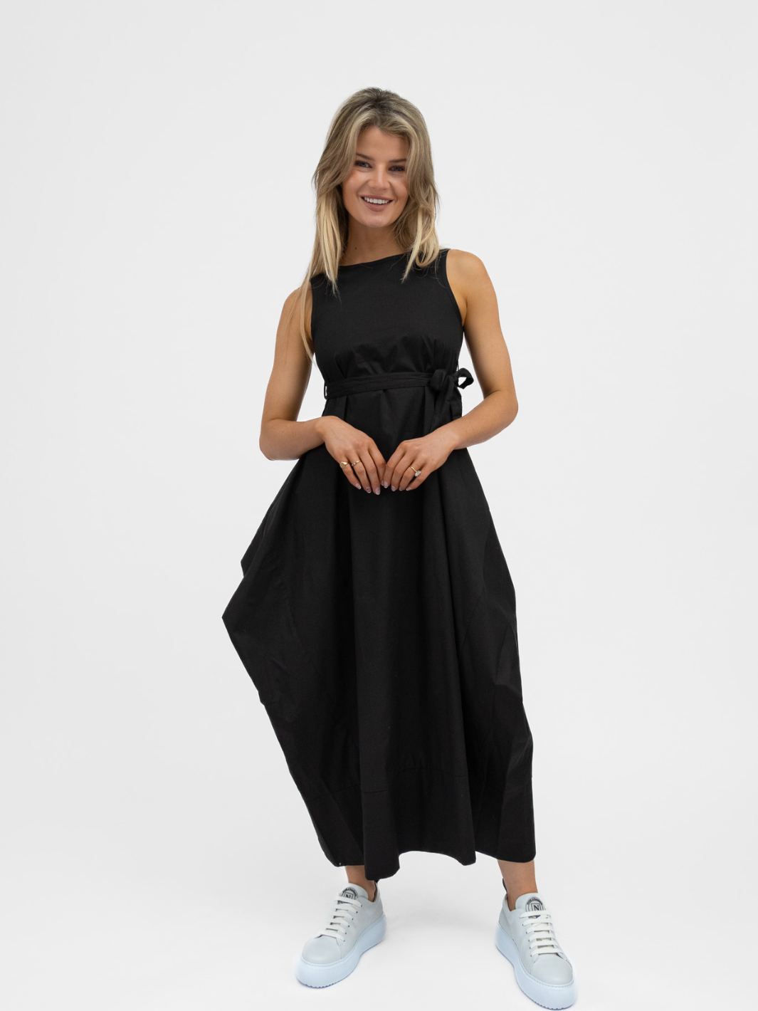 Jane Lushka Dress Poplin Dress In Black From Jane Lushka