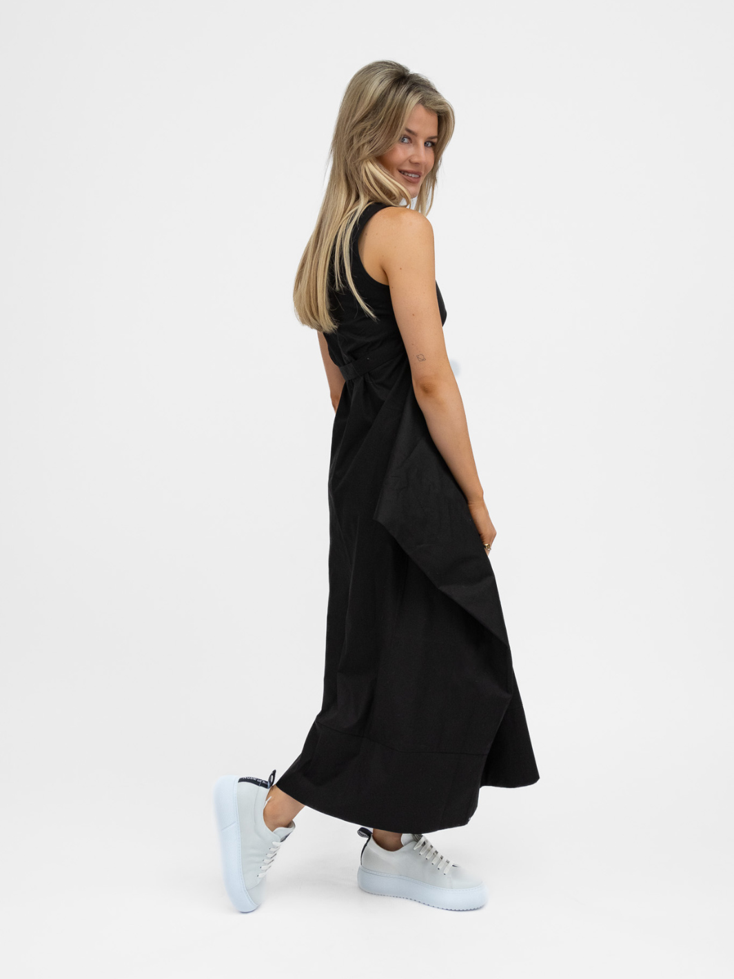 Jane Lushka Dress Poplin Dress In Black From Jane Lushka