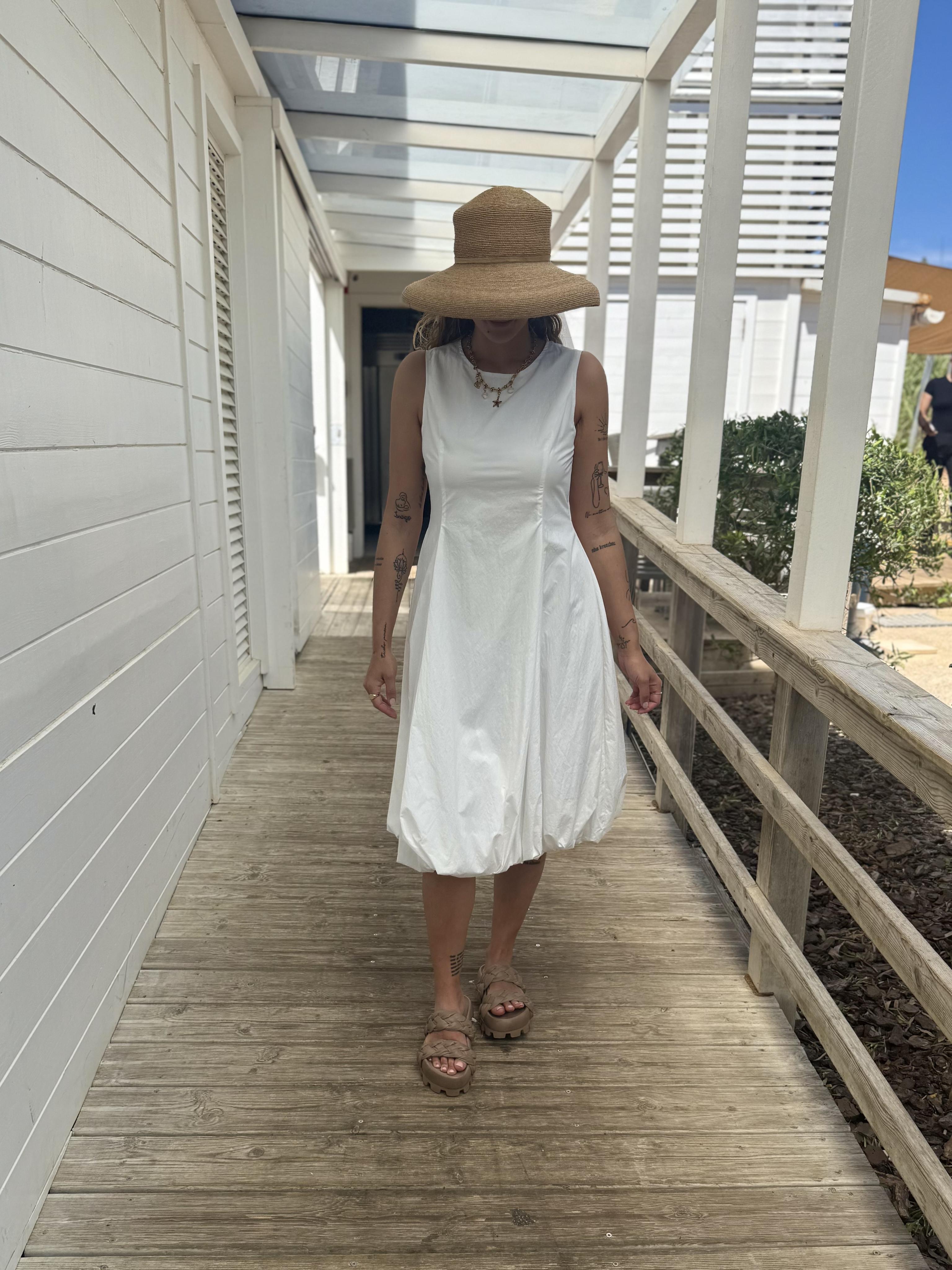 Jane Lushka Dress Satomi Tafeta Dress in White