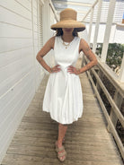 Jane Lushka Dress Satomi Tafeta Dress in White