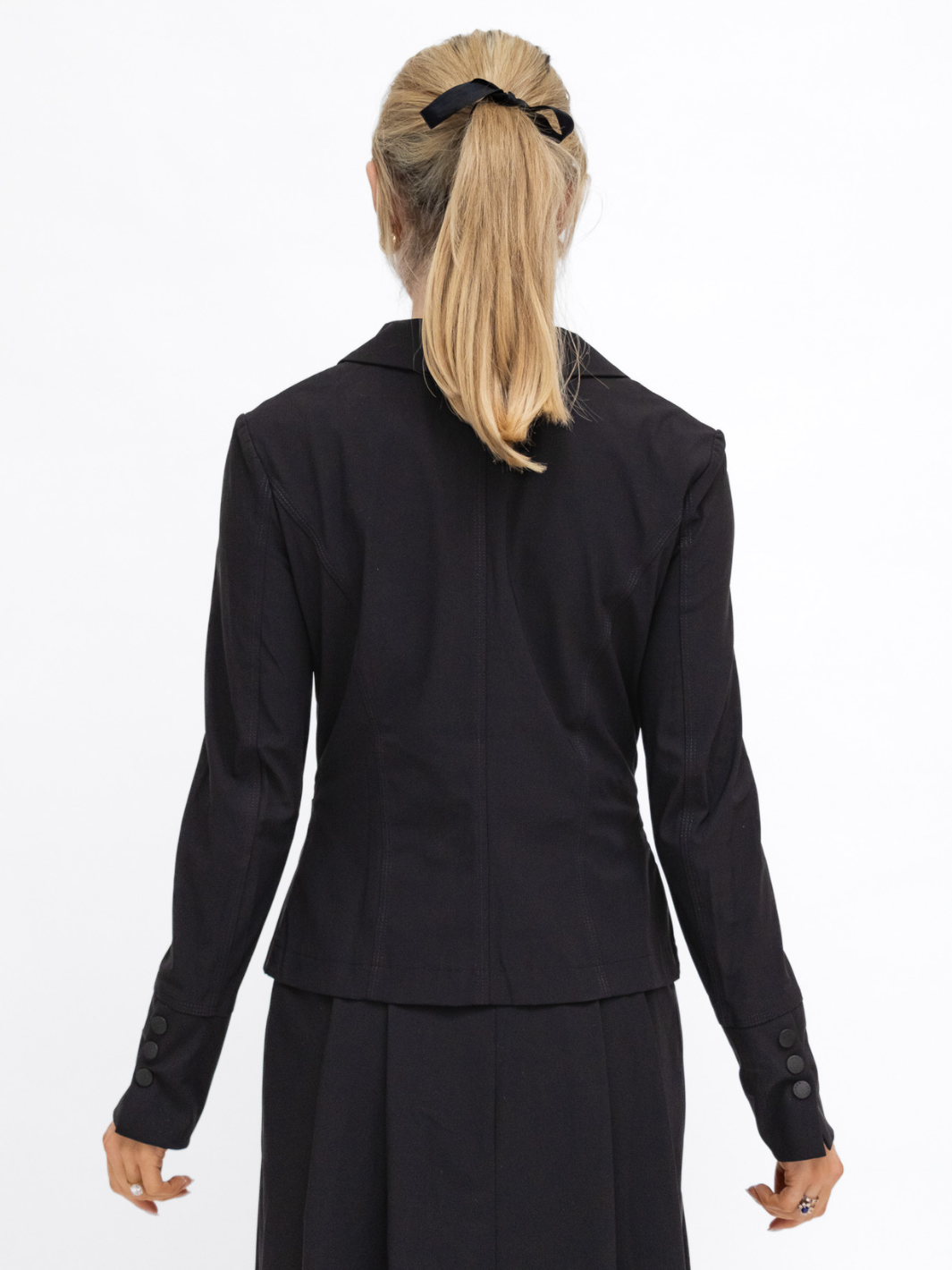 Jane Lushka Jacket Jane Lushka Milano Jacket In Black diffusion by Kate silver zips long sleeves v neck