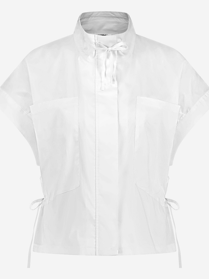 Jane Lushka Jacket Paola Poplin Jacket In White From Jane Lushka