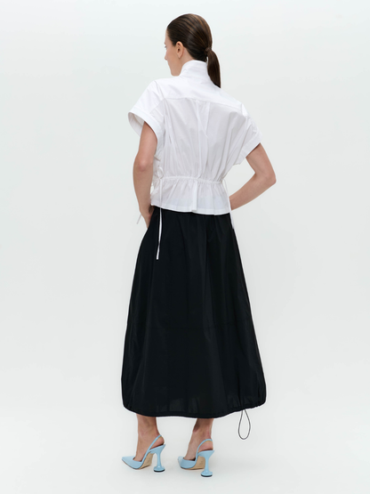 Jane Lushka Jacket Paola Poplin Jacket In White From Jane Lushka