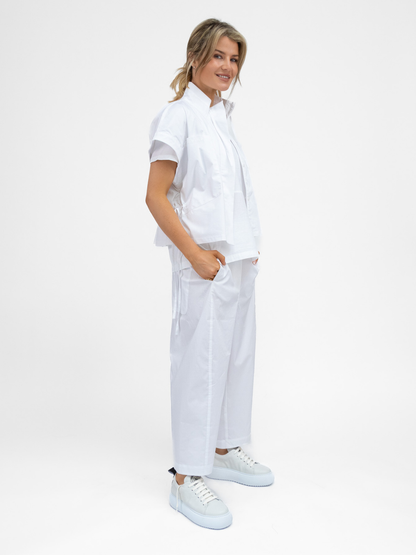 Jane Lushka Jacket Paola Poplin Jacket In White From Jane Lushka