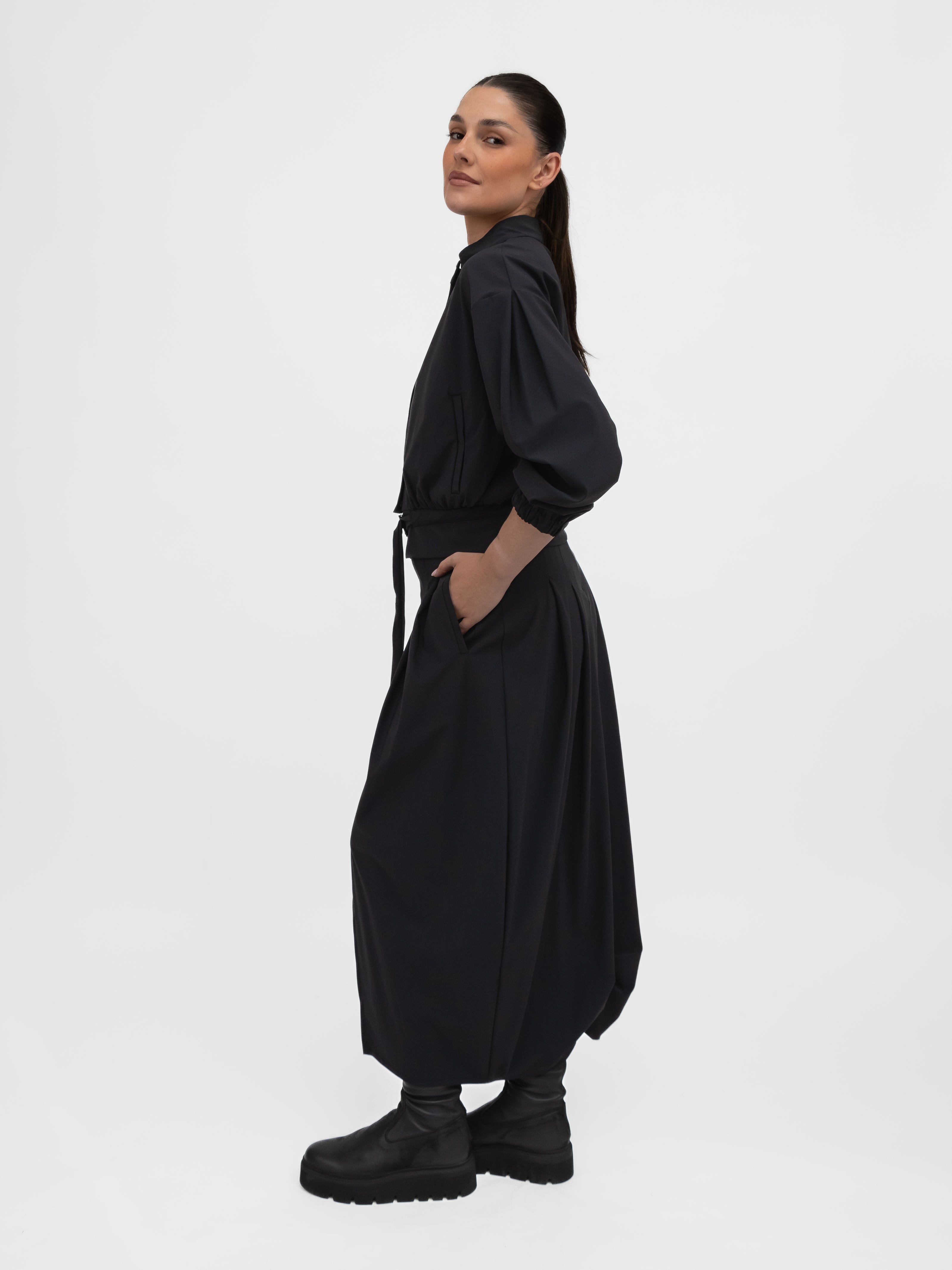 Jane Lushka Skirt Jack Skirt Technical Jersey in Black