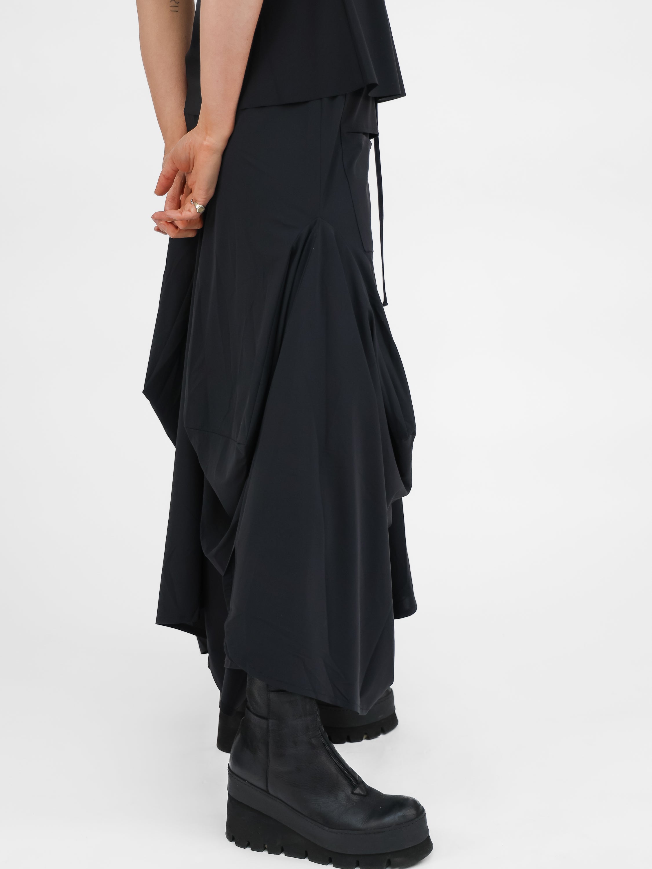 Jane Lushka Skirt Nell Skirt Technical Jersey in Black