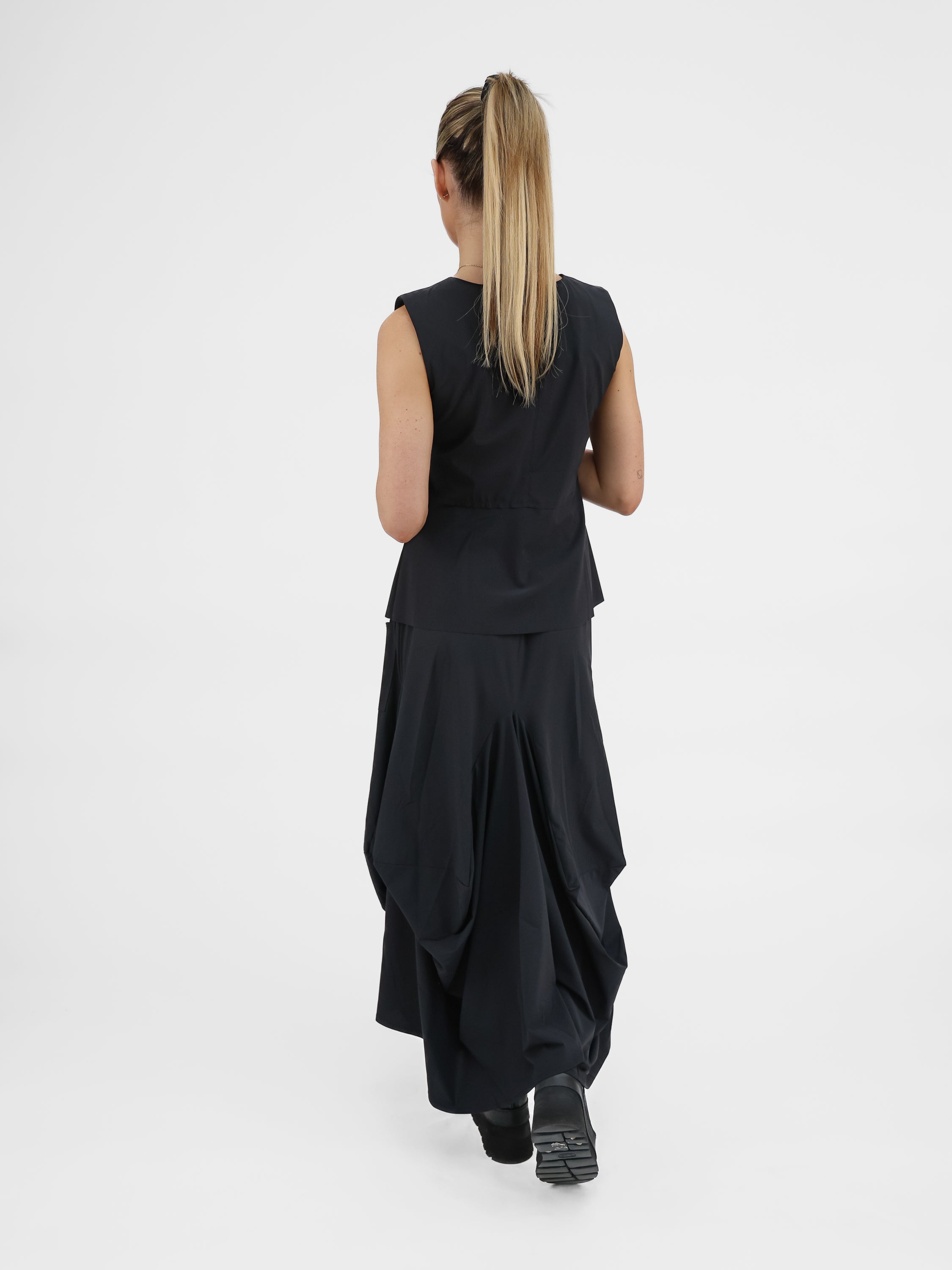 Jane Lushka Skirt Nell Skirt Technical Jersey in Black