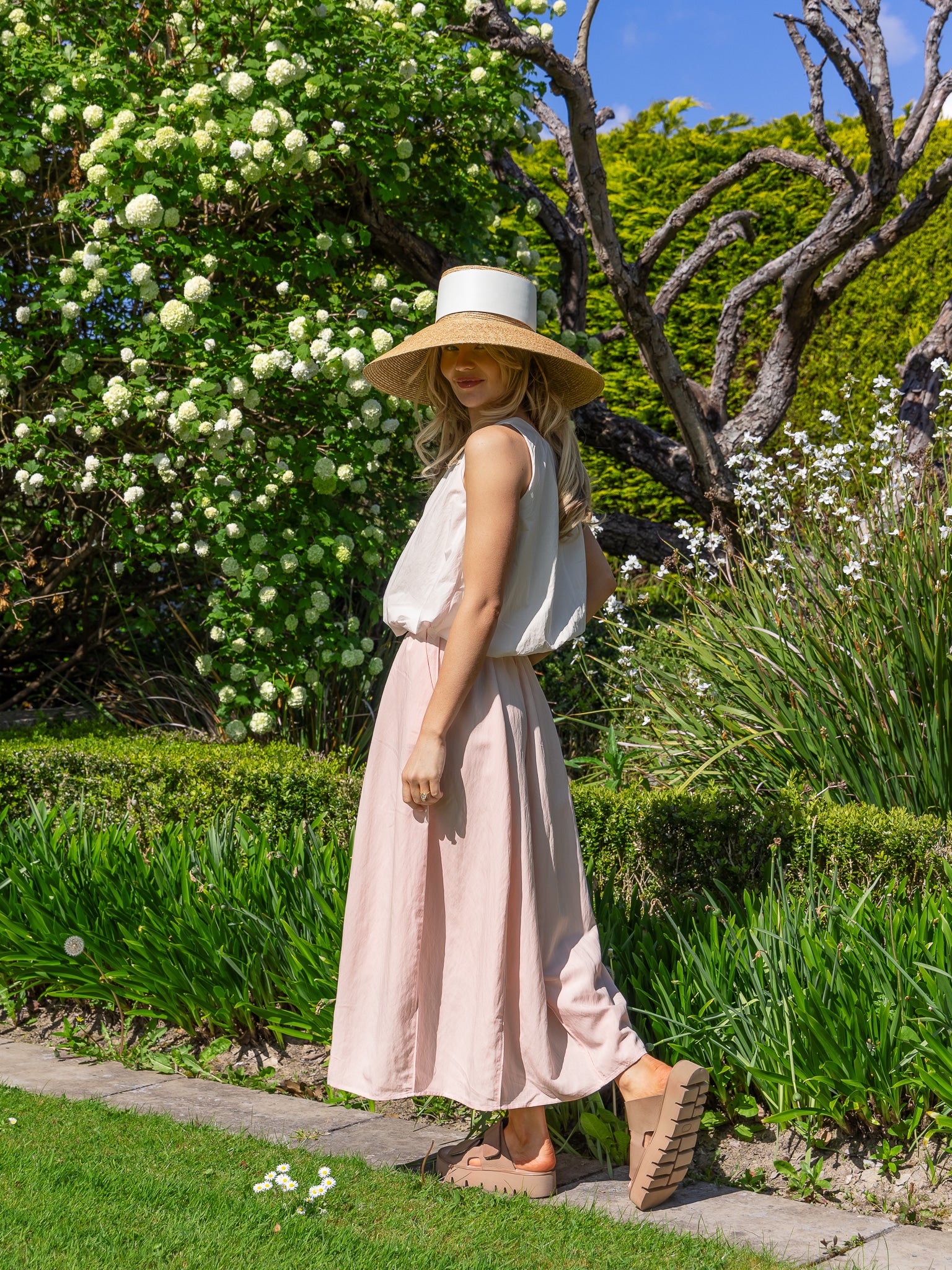 Jane Lushka Skirt Reiki Viscose Skirt in Pink