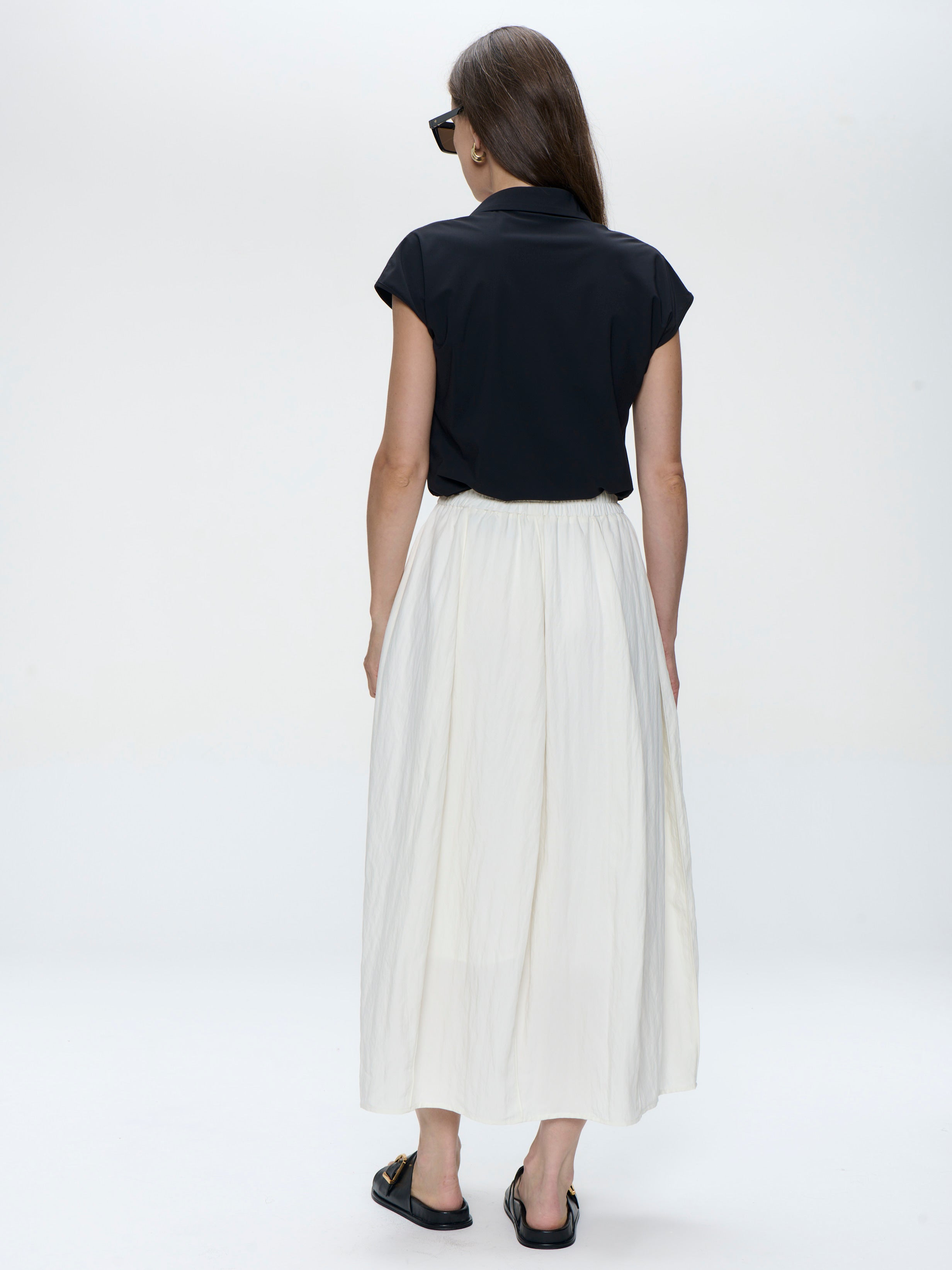 Jane Lushka Skirt Reiki Viscose Skirt in White