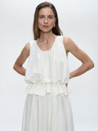 Jane Lushka Skirt Reiki Viscose Skirt in White
