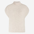 Jane Lushka Tank Top Boucle Vest in Off White