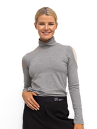 Jane Lushka Top Jane Lushka High Neck Top In Grey Melange