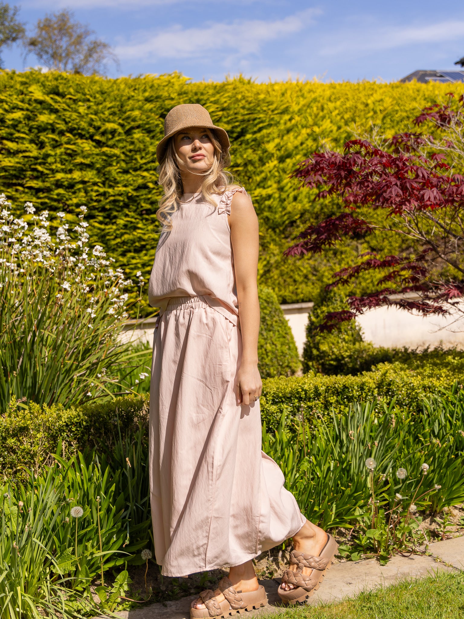 Jane Lushka Top Masako Viscose Mix Top in Pink