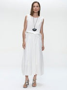 Jane Lushka Top Masako Viscose Mix Top in White