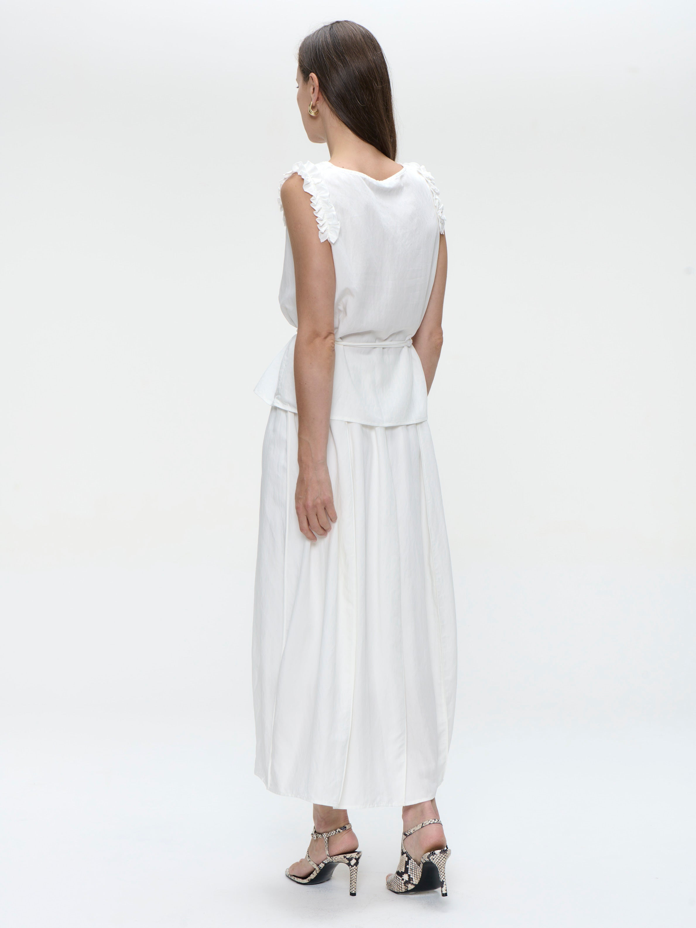 Jane Lushka Top Masako Viscose Mix Top in White