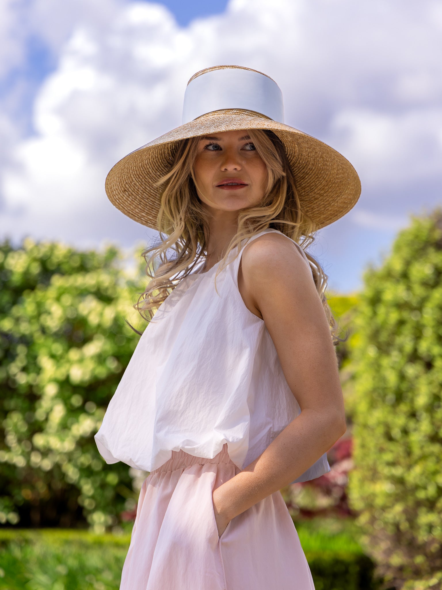Jane Lushka Top Nori Cotton Top in Off White
