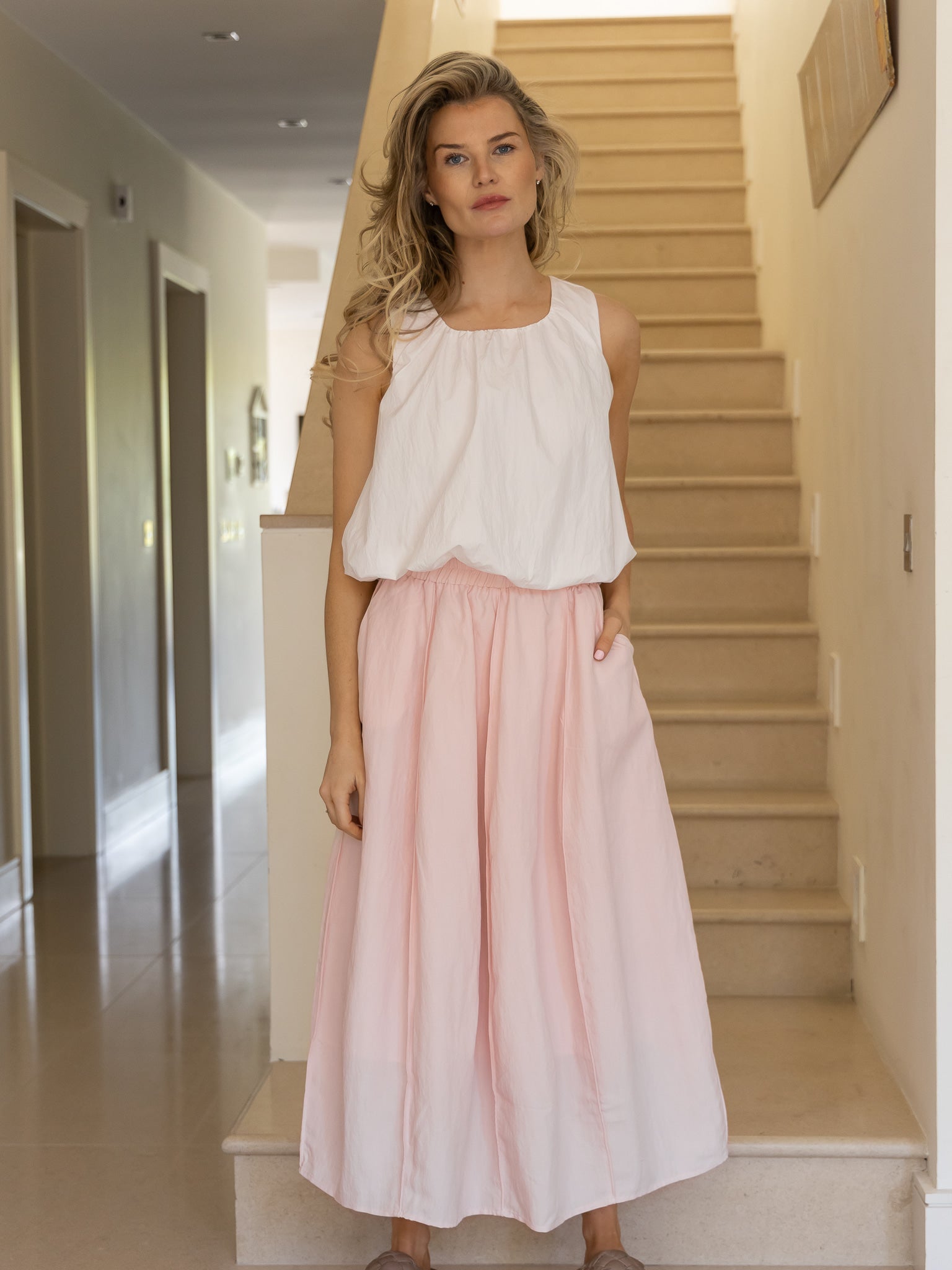 Jane Lushka Top Nori Cotton Top in Off White